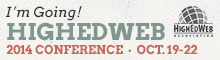 I'm going to the HighEdWeb 2014 Conference in Portland, OR, Oct. 19-22